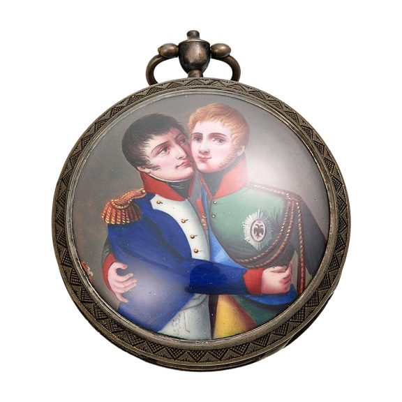 French verge with portrait of Napoleon and Alexander Circa 1810