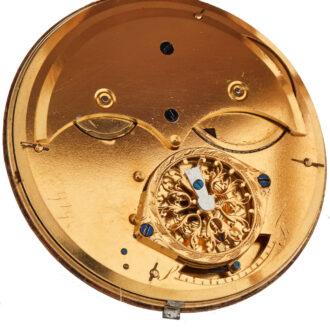 Slim French gold and enamel virgule watch Circa 1790
