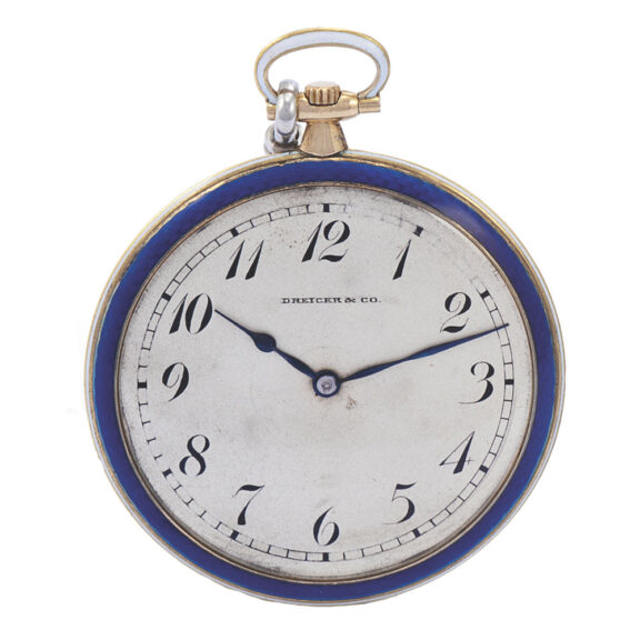 Swiss elegant very thin gold enamel and diamond dress watch Circa 1910