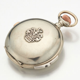 Swiss nickel quarter repeating chronograph Circa 1890
