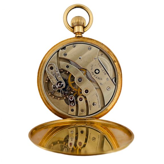 Swiss 18K gold open faced lever pocket watch Circa 1850 Swiss 18K gold open faced lever pocket watch Circa 1850