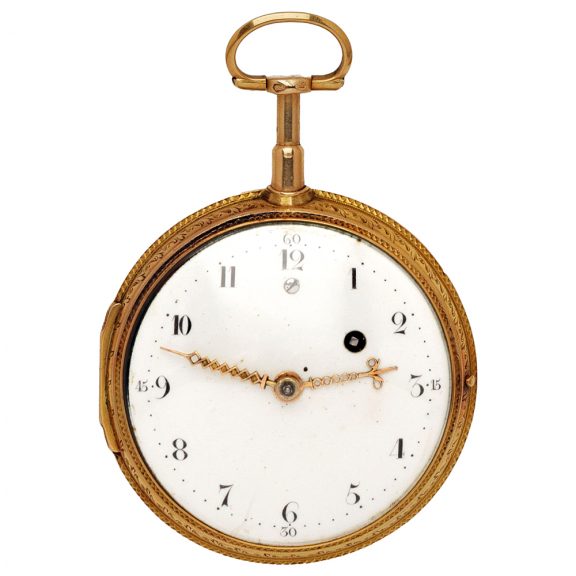 French 18K yellow gold quarter repeating à toc watch Circa 1790