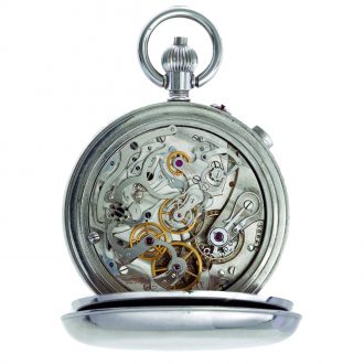 Swiss steel split seconds chronograph lever watch Circa 1910 Swiss steel split seconds chronograph lever watch Circa 1910