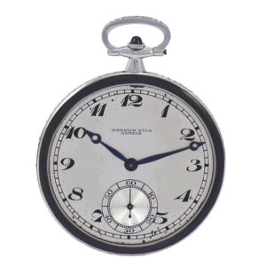 Swiss ART DECO platinum gold and diamond set dress watch Circa 1920