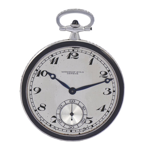 Swiss ART DECO platinum gold and diamond set dress watch Circa 1920
