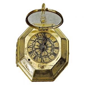 German octagonal, Renaissance watch with hour strike, circa 1590