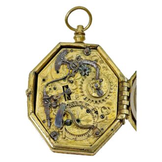 German octagonal, Renaissance watch with hour strike, circa 1590