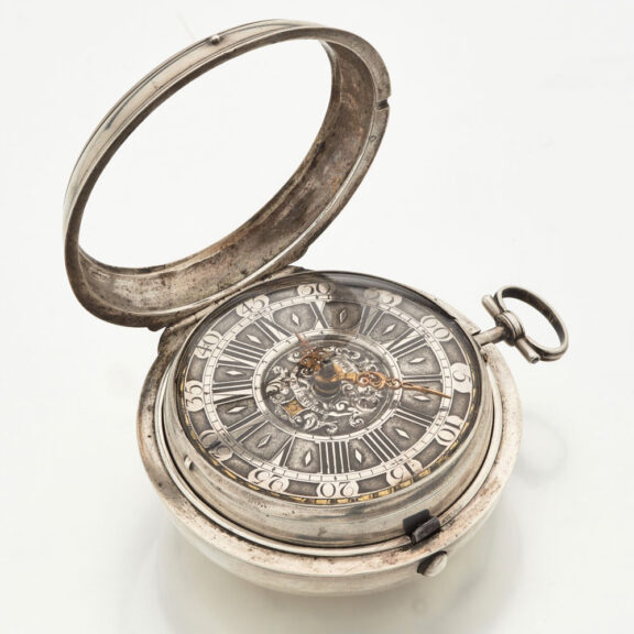 Impressive Dutch date watch with champlevé dial Circa 1710 Impressive Dutch date watch with champlevé dial Circa 1710