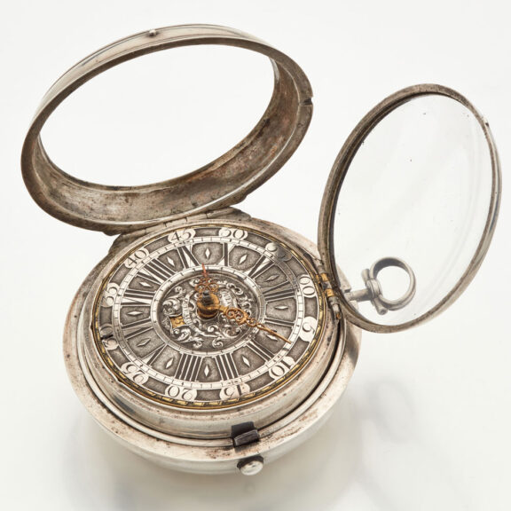 Impressive Dutch date watch with champlevé dial Circa 1710 Impressive Dutch date watch with champlevé dial Circa 1710