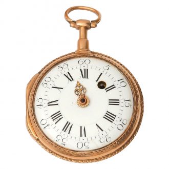 Large French silver and gilt striking oignon type watch Circa 1700