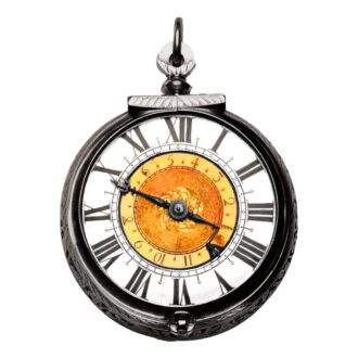 French silver coach clock with self-strike and alarm Circa 1650