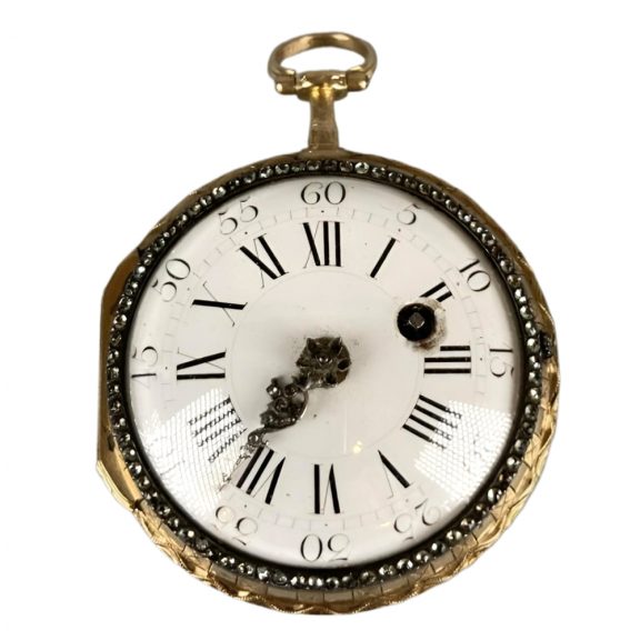 Swiss multicoloured gold watch with enamel portrait Circa 1775 Swiss multicoloured gold watch with enamel portrait Circa 1775