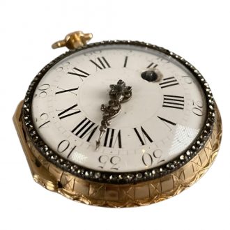 Swiss multicoloured gold watch with enamel portrait Circa 1775