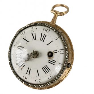 Swiss multicoloured gold watch with enamel portrait Circa 1775