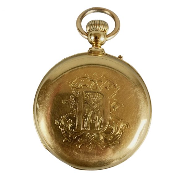 Gold astronomical perpetual calendar watch from the 19th century Gold astronomical perpetual calendar watch from the 19th century