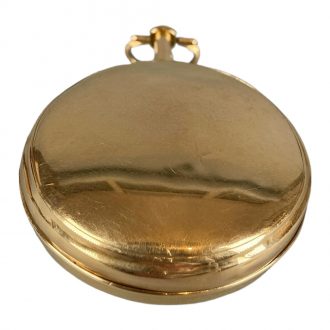 French gold calendar watch with polychrome enamel dial Circa 1850