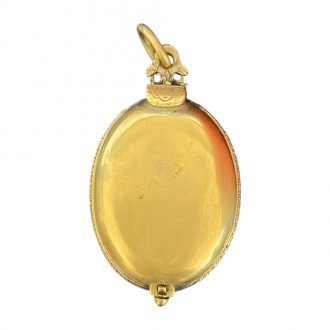 French oval brass Renaissance verge watch from the 17th century