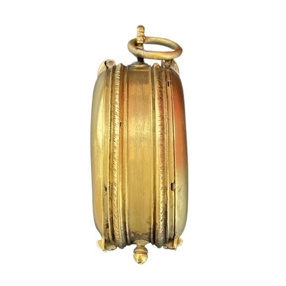 French oval brass Renaissance verge watch from the 17th century French oval brass Renaissance verge watch from the 17th century