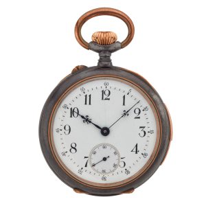 Swiss gunmetal quarter repeating lever watch Circa 1890