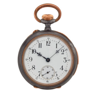 Swiss gunmetal quarter repeating lever watch Circa 1890