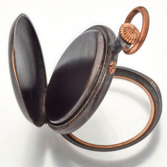 Swiss gunmetal quarter repeating lever watch Circa 1890 Swiss gunmetal quarter repeating lever watch Circa 1890
