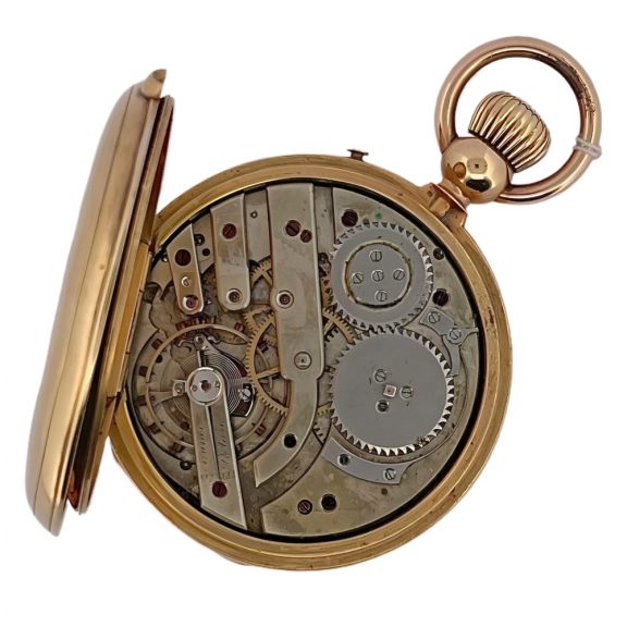 Swiss 18K yellow gold chronometer pocket watch Circa 1900 Swiss 18K yellow gold chronometer pocket watch Circa 1900