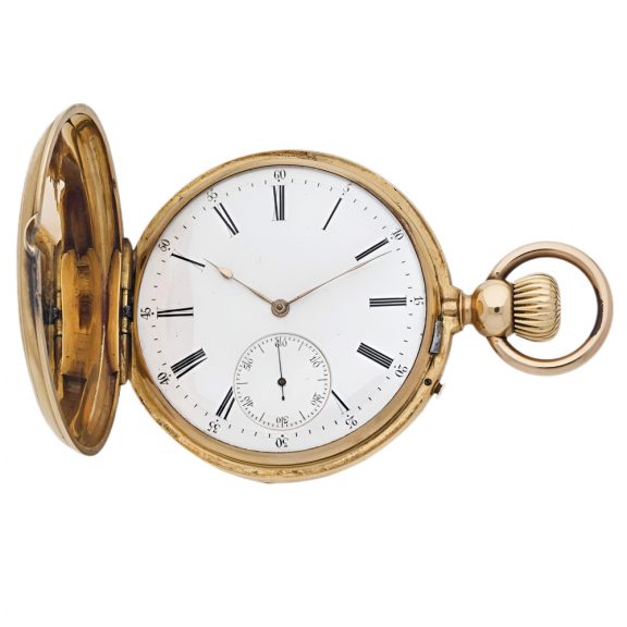 Swiss 18K yellow gold chronometer pocket watch Circa 1900