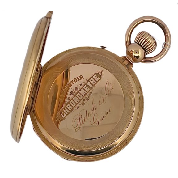 Swiss 18K yellow gold chronometer pocket watch Circa 1900 Swiss 18K yellow gold chronometer pocket watch Circa 1900