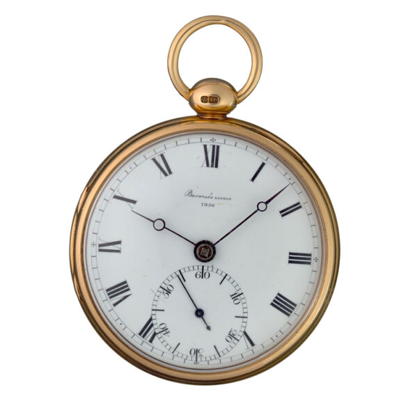 A very heavy English verge watch in a 18k gold case Circa 1820 A very heavy English verge watch in a 18k gold case Circa 1820
