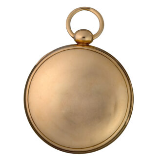 A very heavy English verge watch in a 18k gold case Circa 1820