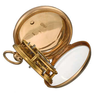 A very heavy English verge watch in a 18k gold case Circa 1820