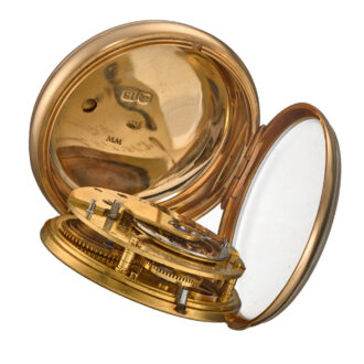 A very heavy English verge watch in a 18k gold case Circa 1820