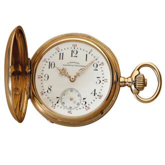 Fine German 14K gold hunting cased pocket watch Circa 1893