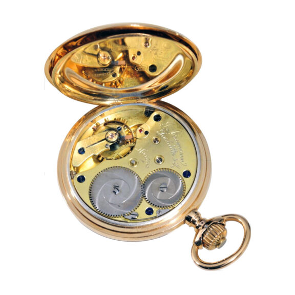 Fine German gold hunting cased pocket watch Circa 1893 Fine German gold hunting cased pocket watch Circa 1893