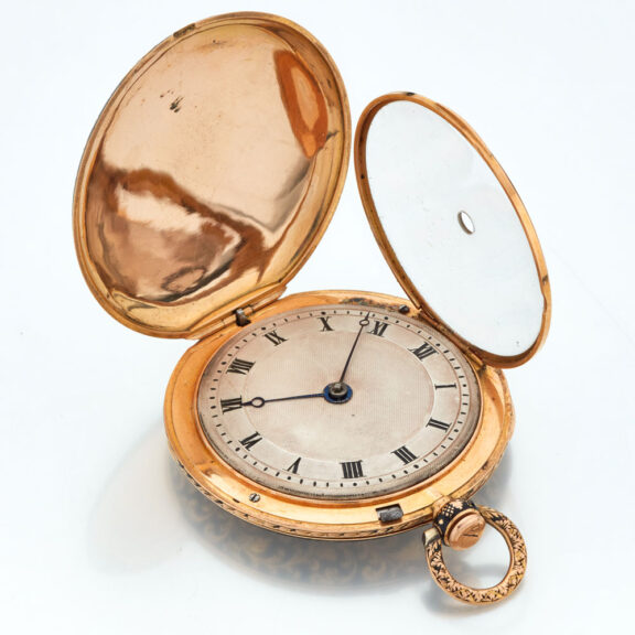 Swiss gold quarter repeating pocket watch Circa 1830 Swiss gold quarter repeating pocket watch Circa 1830