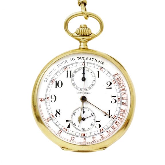 Swiss yellow gold keyless watch with tachometer Circa 1920 Swiss yellow gold keyless watch with tachometer Circa 1920