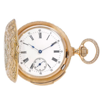 Swiss pink gold minute repeating lever watch Circa 1890