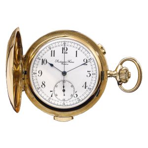 Swiss gold chronograph minute repeating watch Circa 1900