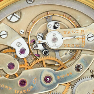 Swiss open faced lever with enamel decoration Circa 1910