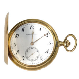 Swiss 18K yellow gold hunting cased pocket watch Circa 1910