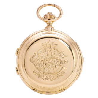 Perpetual calendar minute repeating chronograph Circa 1880