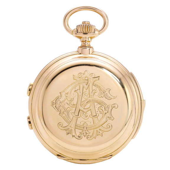 Perpetual calendar minute repeating chronograph Circa 1880 Perpetual calendar minute repeating chronograph Circa 1880