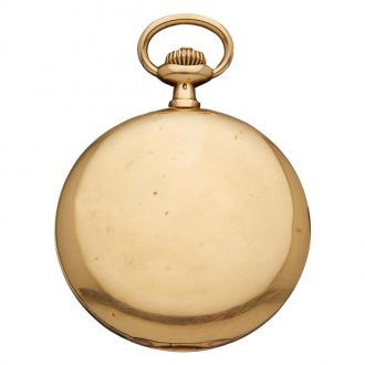 Swiss 18 carat gold Art Nouveau hunting cased watch Circa 1900