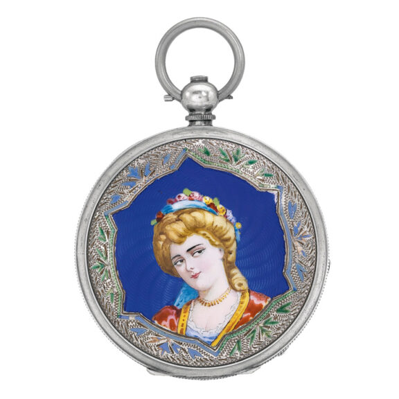 Swiss silver watch made for the Chinese market Circa 1860