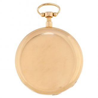 Swiss gold and brass quarter repeating pocket watch Circa 1850