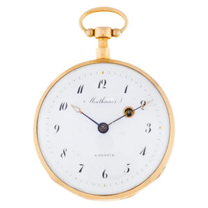 Swiss gold and brass quarter repeating pocket watch Circa 1850