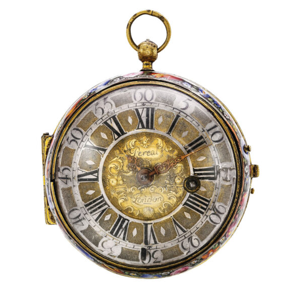 Fine and rare English watch with enamel portrait Circa 1725 Fine and rare English watch with enamel portrait Circa 1725