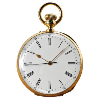 Swiss high quality gold chronometer pocket watch Circa 1865
