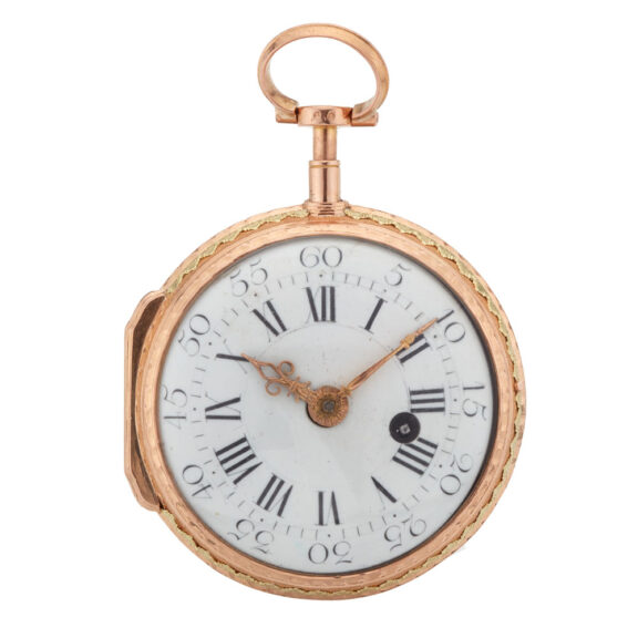 v Early extremely rare French gold automaton watch Circa 1780