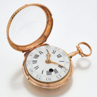 Early extremely rare French gold automaton watch Circa 1780
